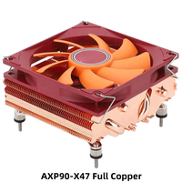 AXP90-X47 haute efficacité 12V 92MM 4pin CPU refroidisseur ventilateur bas profil liquide refroidissement dissipateur de chaleur 94.5*95*47mm caloduc coque d'ordinateur