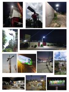 Réverbère Offre Spéciale IP65 imperméable fendu extérieur 120W 180W réverbère de cellule solaire avec l'extérieur 6500K - Product Image 6