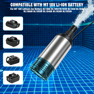 <span class=keywords><strong>Pompe</strong></span> à <span class=keywords><strong>eau</strong></span> submersible sans fil compatible avec la batterie <span class=keywords><strong>Makita</strong></span> 18V, <span class=keywords><strong>pompe</strong></span> de puisard à haut débit sans balais 1268GPH pour piscine, jardin - Product Image 3