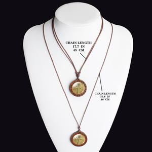 के अनबुबिस स्कार्ब लकड़ी के पेलेंट हार विंटेज इजिप्टियन पौराणिक कथाओं के साथ रस्सी चेन देहाती गहने - Product Image 4