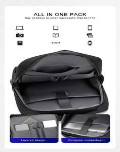 Sac à dos pour ordinateur portable de haute qualité, grande capacité, sac à dos Oxford recyclé, logo personnalisable, sac à dos cadeau, sac d'affaires - Product Image 3