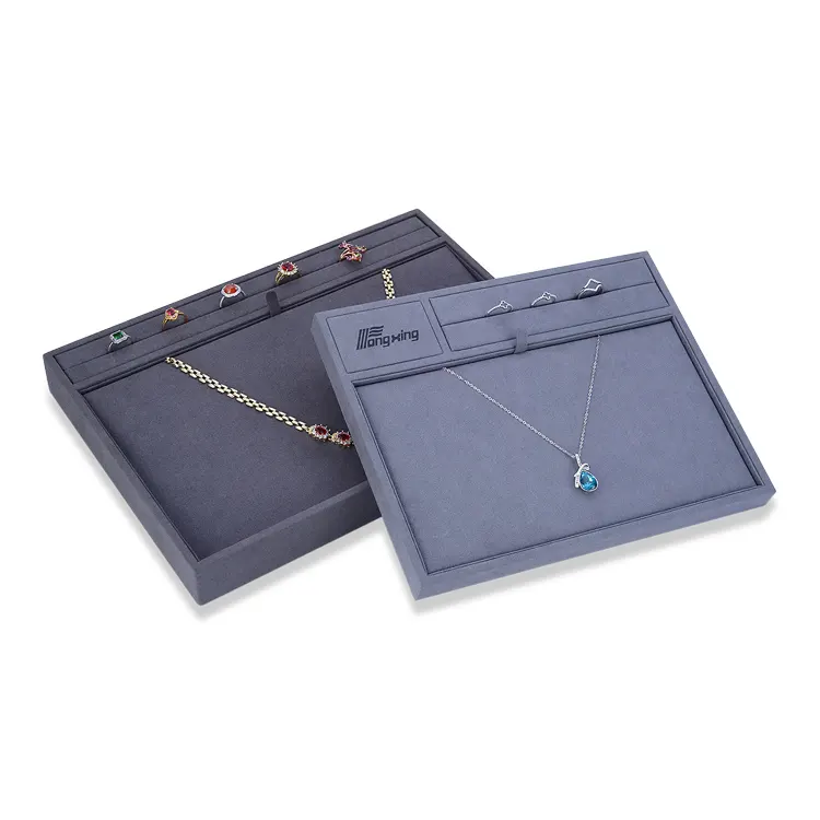 Juwelier geschäft Custom ized MDF Schmuck Ring Halskette Ohrring Custom Schmuck Tablett