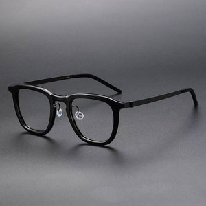 Montura de gafas ópticas cuadradas para mujer, montura de gafas para hombre, gafas graduadas, gafas ligeras de titanio a la moda - Product Image 1