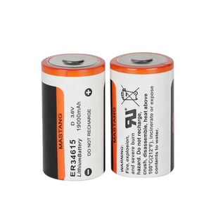 Tuổi thọ dài <span class=keywords><strong>3.6V</strong></span> 14.5ah er34615 14500mAh Li-SOCL2 <span class=keywords><strong>Lithium</strong></span> thionyl clorua Pin điện tế bào cho đồng hồ đo khí - Product Image 3