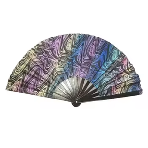 Tùy Chỉnh Cá Nhân Lớn Lớn Bán Buôn Khuyến Mại Gấp Tre Gỗ Nhựa Tay <span class=keywords><strong>Fan</strong></span> Xách Tay Với Logo Trang Trí Đám Cưới - Product Image 6