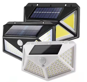 Lampu Taman tenaga surya luar ruangan LED 100 kualitas tinggi lampu LED dinding persegi Sensor gerak berperingkat IP65 tahan air - Product Image 1