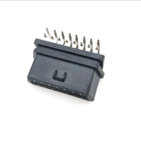 Right Angle 90 Degree PCB Mount 16 Pin OBD II Female Socket Connector
