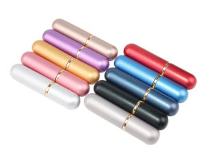 Altın Gümüş Siyah Alüminyum DIY Boş Uçucu Yağ İnhaler Kozmetik Serigrafi Metal Şişeler Burun İnhalerleri Özelleştirilebilir - Product Image 6