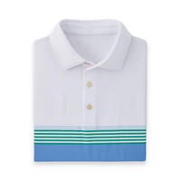 Polo de golf OEM de luxe durable et de haute qualité en polyester spandex extensible à séchage rapide pour hommes