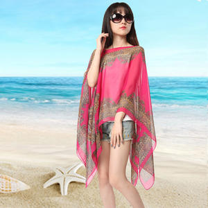 Summer Soft Touch Solid <b>Chiffon</b> Long <b>Scarf</b> for Women Beach Travel Fashion Hijab - Product Image 3