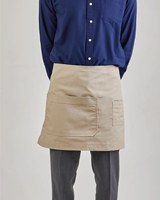 Tablier de cuisine noir en coton pour adulte 2026, demi-tablier avec 2 poches, pour chef, grillades, serveuse, tablier de bar en jean personnalisable avec logo
