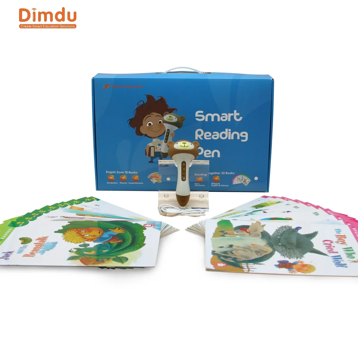 Caneta escolar de livro de aprendizagem infantil, livro educacional de conversação, caneta de livro de inglês para crianças