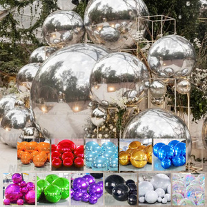 Commerical Colorful PVC Inflatable Reflective Ball Christmas Mirror Sphere <b>Customized</b> Decorative Inflatable Iridescent Mirror Ba - Product Image 1
