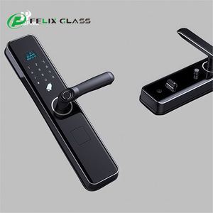 Factory Custom 2.5D Cut Edge AF Coated Glass Panel Border Silk Screen Glass Panel for <b>Smart</b> <b>Lock</b> & Touch Switch LCD LED - Product Image 4