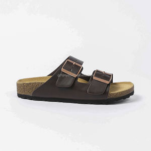 Sandales Birkens personnalisées avec logo pour hommes et femmes, style <span class=keywords><strong>Arizona</strong></span>, en cuir de vachette pleine fleur huilé, semelle intérieure en liège de qualité supérieure, directement de l'usine - Product Image 1