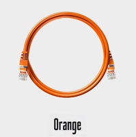 Kabel Patch Ethernet Cat6A SFTP Shielded RJ45 Tembaga Murni Pelindung Ganda 500MHz 10Gbps Kabel Jaringan LAN OEM Pabrik Grosir Massal
