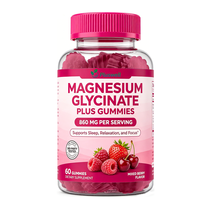 Gummies de glycinate de magnésium OEM pour la relaxation, la concentration et le bien-être nocturne – Complément alimentaire en glycinate de magnésium