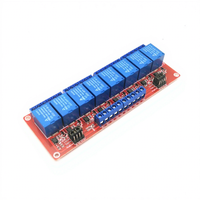 Module de relais à 8 canaux Jubaolai Electronics, carte de relais isolée par optocoupleur 5V 12V 24V, déclenchement par niveau haut et bas, carte PCB rouge