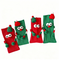 Chaussettes unisexes mi-mollet en polyester/coton à motif de dessin animé mignon et amusant, style décontracté, tendance, pour l'hiver et Noël, vente chaude en usine