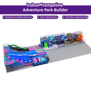 Bettaplay 551 m² Toboggan Donut Kida, aire de jeux intérieure avec toboggan en plastique pour centre d'amusement - Product Image 2