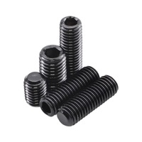 Vis hexagonales internes sur mesure, vis de machine haute résistance, vis de centrage à extrémité plate en acier au carbone, revêtement en oxyde noir