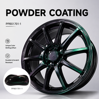 Revêtement en poudre PPBS1701-1 de qualité supérieure, couleurs vert, bleu, rouge, pulvérisation électrostatique, revêtement en poudre antibactérien