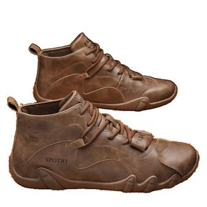 Zapatillas de Lona Transpirables de Primavera/Verano, Informales, de Caña Alta, con Forro de Malla, con Cordones, para Hombre, a la Moda - Product Image 6