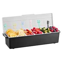 Plateau de présentation de fruits glacés pour hôtels, buffets, événements de restauration, mariages et stations de garnitures de bar à cocktails