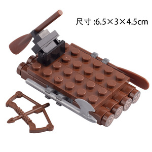 Mini soldado militar figura ejército Castillo Medieval soldado romano asedio arma juguetes de bloques de construcción PVC plástico Opp Bag Play 2Set - Product Image 2