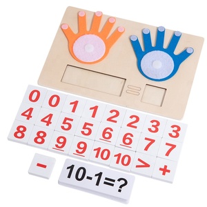 Tablero de Madera Montessori para Sumar y Restar, Juguete Educativo de Fieltro para Contar con los Dedos, Cálculo de Números para Niños - Product Image 5