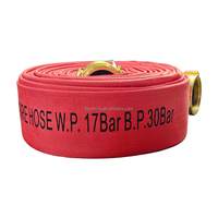 Tuyau d'incendie gainé 400 PSI 1,5 pouce avec raccord NH pour pompe de camion de pompiers, usage industriel, longueur personnalisable disponible