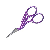 Ciseaux à broder portables en acier inoxydable émaillé, motifs floraux variés, colorés, pour couture et travaux d'aiguille