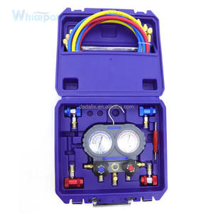 Válvula de manômetro refrigerante, medidor de pressão r22 r32 <span class=keywords><strong>r404a</strong></span> r410a, ferramenta de refrigeração ac para carro, ar condicionado - Product Image 1