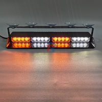 Luz de señal de tráfico estroboscópica Interior de coche de calidad Superior 16 LED Dash parabrisas lámpara de advertencia Led con soporte y ventosa