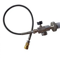 Adaptateur de remplissage d'air PCP avec tuyau de 24 pouces et filetage G5/8 pour paintball, PCP et plongée sous-marine