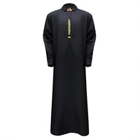 Thobe Jubba Thawb pour hommes du Moyen-Orient, robe pour hommes grande taille, robe musulmane décontractée, thobes brodés luxueux, vêtements islamiques
