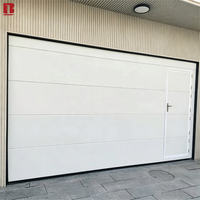 Porte de garage sectionnelle automatique Bolang blanche avec commande intelligente, modèle moderne 16x7, 9x7, 8x7