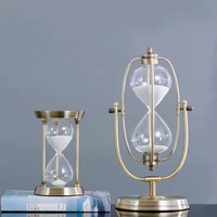 Jam pasir kristal, dekorasi arloji 5 10 15 30 60 120 menit satu jam