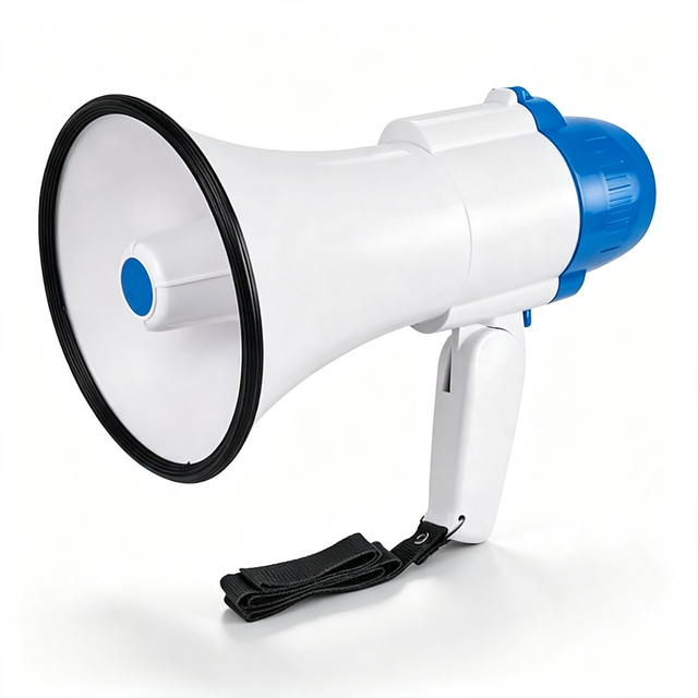 Durable Portable Megaphone Adjustable Volume Control 730M Sports PA System Outdoor Loudspeaker for Football Training