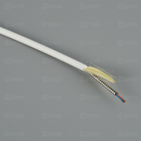 Kabel Fiber Optik Terlindung untuk Pusat Data Dalam Ruangan 4-12 Inti, Tabung Baja Fleksibel, Pelindung Ketat G657A2/OM1-OM5