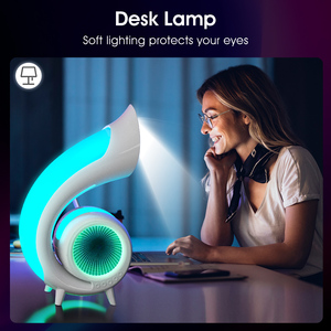 Latest Design Shape Fullrange <b>Speaker</b> BT <b>Speaker</b> Night Light Multifunctional with <b>Speaker</b> Wireless Charger Led Lamp - Product Image 4