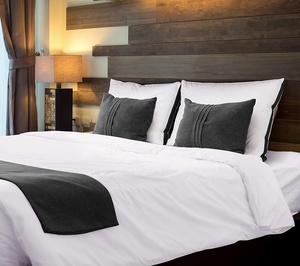 Qualité supérieure <span class=keywords><strong>2</strong></span> Pack Blanc Peluche 100% Polyester Lit Gousset Oreillers - Product Image 5