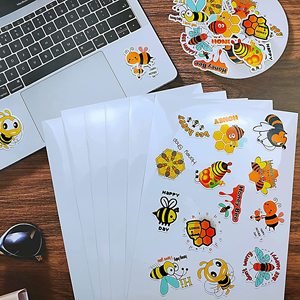 Papel Adhesivo Transparente de <span class=keywords><strong>Vinilo</strong></span> de 8.5x11 Pulgadas, Adhesivo Brillante Transparente de 216x279, Etiqueta Personalizada Mate Imprimible a Prueba de Agua para Impresora de Inyección de Tinta - Product Image 3