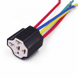 4 Pin or 5 Pin Car Relay socket and Auto wiring harness ceramic socket