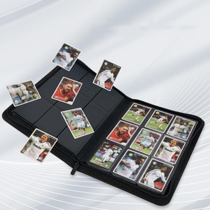 Factory Premium 9 Pocket Custom Pokemoned Pu Leather Trading <b>Card</b> Binder with <b>Embossing</b> Printing 5 Color PP Inner Pages - Product Image 2