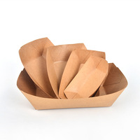 Boîte à emporter pour aliments, idéale pour poulet frit, snacks, riz, chips, plats, plateau en papier – pour sushis, avec finition mate