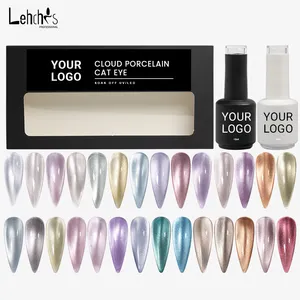 Lehchis 15ml New Product Sparkling Reflective Cat Eye Gel nail polish OEM private label China Factory