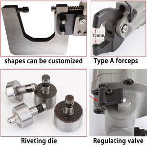 Remachadora Neumática Portátil, Herramienta Neumática de Mano para Remaches, Pistola de Remachado - Product Image 3