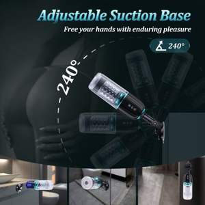 كأس استمناء ذكري قابل لإعادة الشحن مع وظائف الدفع والدوران، منتج جنسي رائج في الولايات المتحدة مخصص حسب الطلب - Product Image 4