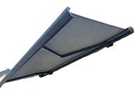 Auvent rétractable complet motorisé en aluminium avec éclairage LED